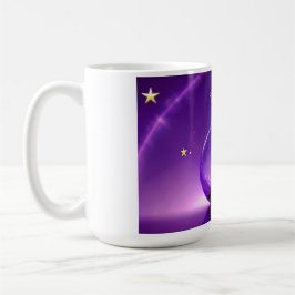 Transparent Purple Vase With Star All Under Dome コーヒーマグカップ