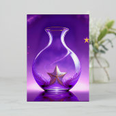 Transparent Purple Vase With Star All Under Dome 箔シーズンカード (立ち正面)