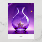 Transparent Purple Vase With Star All Under Dome 箔シーズンカード (裏面)
