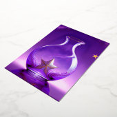 Transparent Purple Vase With Star All Under Dome 箔シーズンカード (回転した状態)