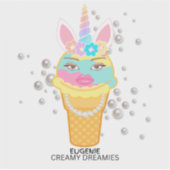 Transparent Unicorn Sticker  シール (正面)