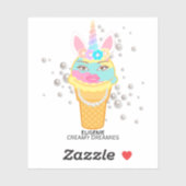 Transparent Unicorn Sticker  シール (シート)