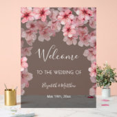 Transparent Watercolor Cherry Blossom アクリルサイン (ウェディング)