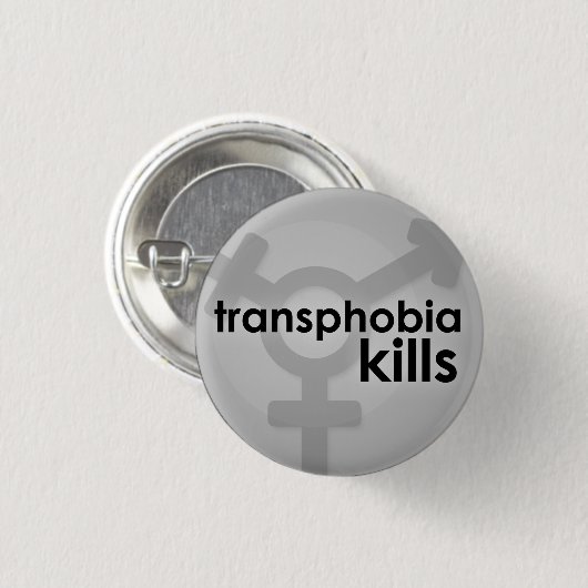Transphobiaの殺害 缶バッジ (正面&裏面)