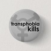 Transphobiaの殺害 缶バッジ (正面)