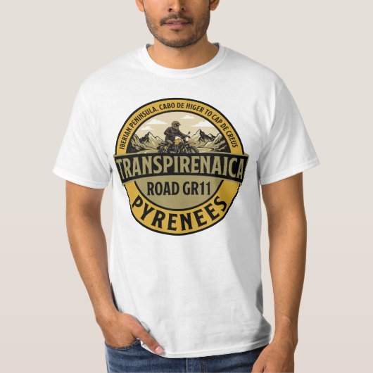 Transpirenaica Road GR11 Pyrenees Tシャツ (正面)