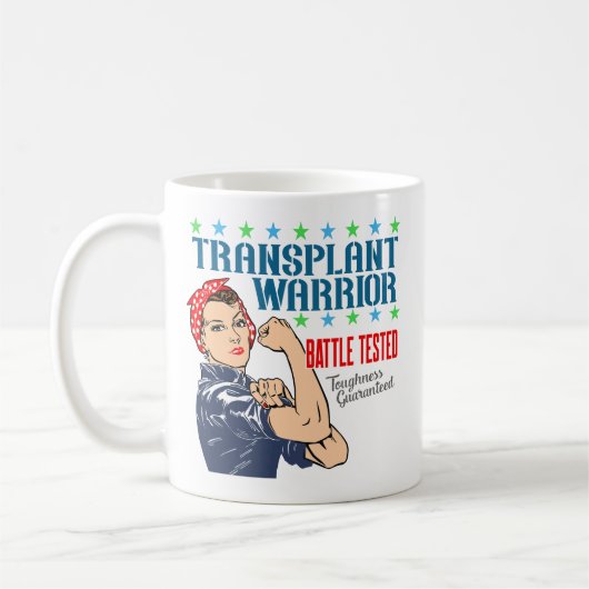 Transplant Warrior – 女性のヴィンテージ移植 コーヒーマグカップ (左)