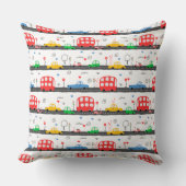 Transport Kids Photographicプリント クッション (正面)