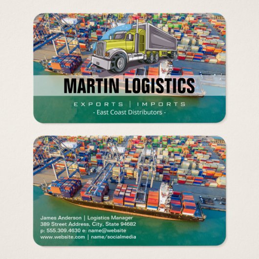 Transport | Logistics | Container Port (正面&裏面)