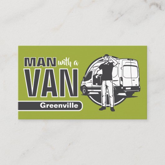 Transport Services - Man with a Van 名刺 (正面)
