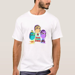 TRANSPORTATION モダン Caricature Men's T Shirt Tシャツ