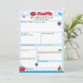 Transportation Activity Time Capsule Message Card  招待状 (スタンド正面)