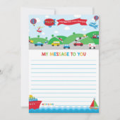 Transportation Activity Time Capsule Message Card 招待状 (正面)