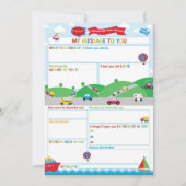 Transportation Activity Time Capsule Message Card  招待状 (正面)