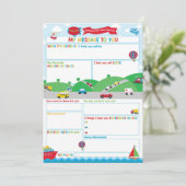 Transportation Activity Time Capsule Message Card  招待状 (スタンド正面)