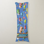 Transportation Boys Blue ボディピロー (正面縦)