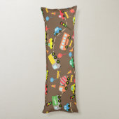 Transportation Boys Brown ボディピロー (裏面 (縦))