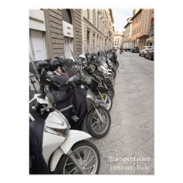Transportation, Florence, Italy フォトプリント