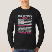 Transportation Security Hero For A Patriot TSA Off Tシャツ (正面)