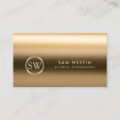 Transporter 車の Services金ゴールドモノグラム 名刺 (正面)