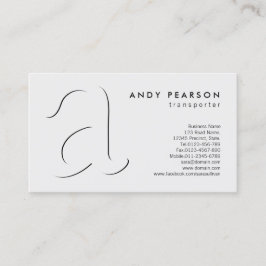 Transporter AutomotiveServices Shadow BoldMonogram 名刺