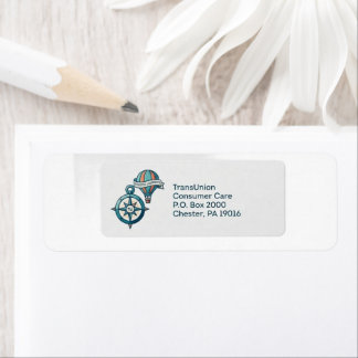 TransUnion Consumer Care 返送先住所ラベル ラベル