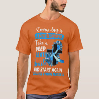 Transverse Myelitis Awareness Leopard Sunflower Cr Tシャツ