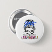 Transverse Myelitis Awareness Ribbon Support Gifts 缶バッジ (正面&裏面)