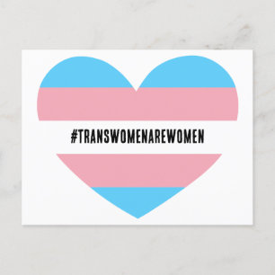 #TRANSWOMENAREWOMENハート ポストカード