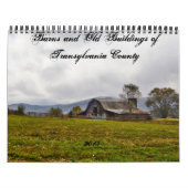 Transylvania郡の納屋そして古い建物 カレンダー (カバー)