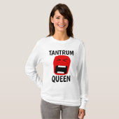 TRANTRUM QUEENレディおもしろいースTシャツ Tシャツ (正面フル)