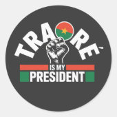 Traore Ibrahim Traoreは私の社長 – キャプテン ラウンドシール (正面)