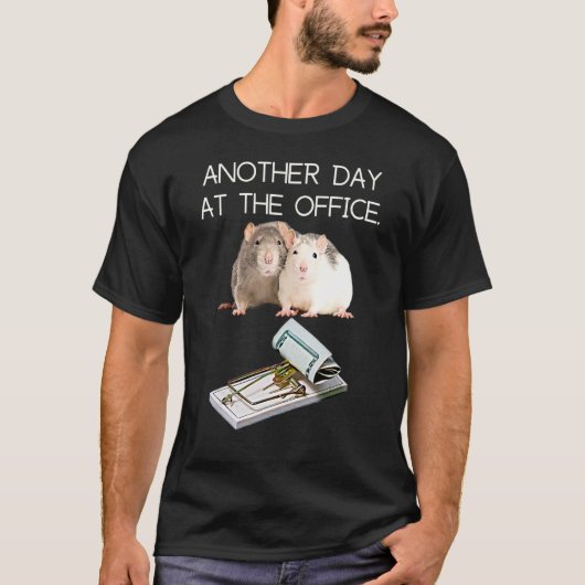 Trap Office Humor Rat Money Employee Race Manager  Tシャツ (正面)