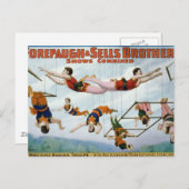 Trapezeアーティスト/Forepaugh & Selle Brothers ポストカード (正面/裏面)