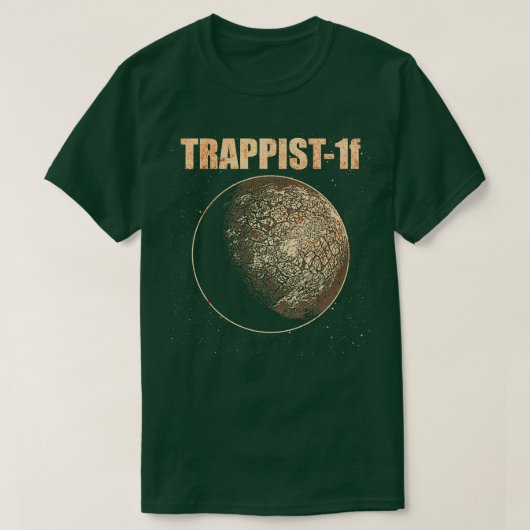 TRAPIST1f外惑星 Tシャツ (デザイン正面)