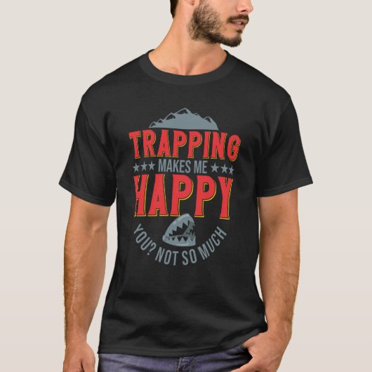 Trapper Bushcrafting Trap Survival Hunter Tシャツ (正面)