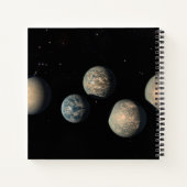 Trappist-1の7つの地球サイズの惑星 ノートブック (裏面)