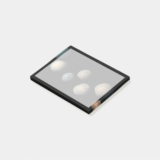 Trappist-1の7つの地球サイズの惑星 ポストイット (アングル)