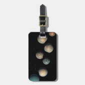 Trappist-1の7つの地球サイズの惑星 ラゲッジタグ (正面縦)