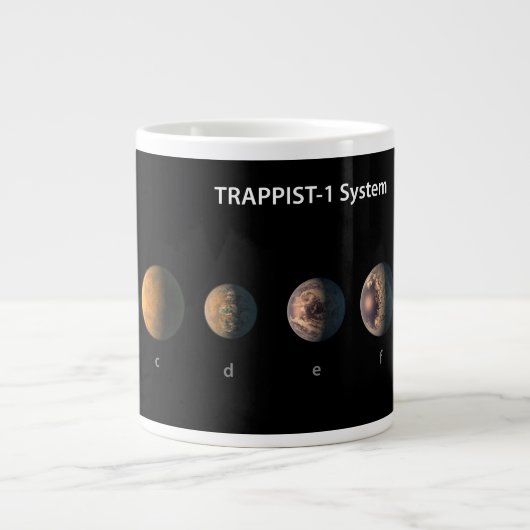 Trappist-1の7つの惑星は何のように見えるかもしれない。 ジャンボコーヒーマグカップ (正面)
