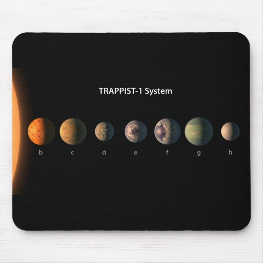 Trappist-1の7つの惑星は何のように見えるかもしれない。 マウスパッド (正面)