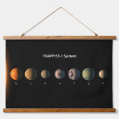 Trappist-1の7つの惑星は何のように見えるかもしれない。 吊り下げ型タペストリー (正面)