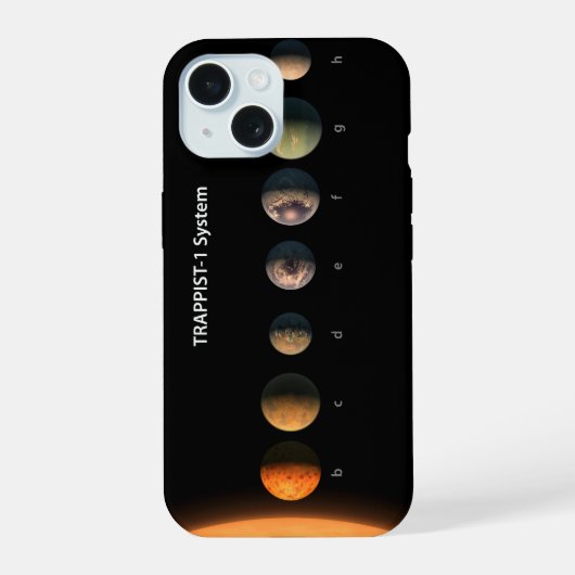 Trappist-1の7つの惑星は何のように見えるかもしれない。 iPhone 15ケース (裏面)