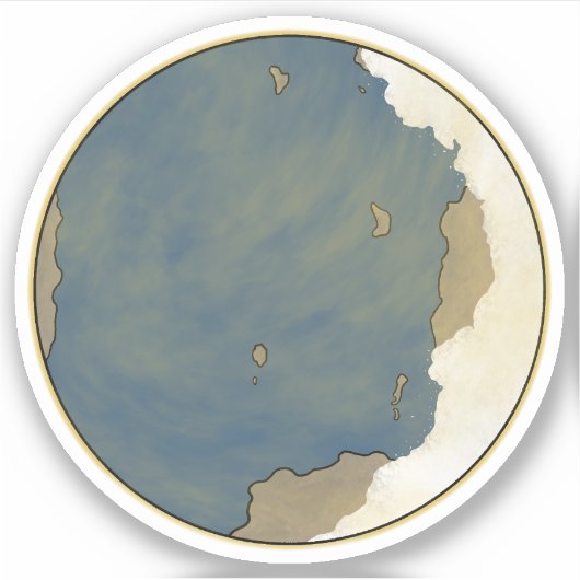 TRAPPIST-1 e シール (正面)