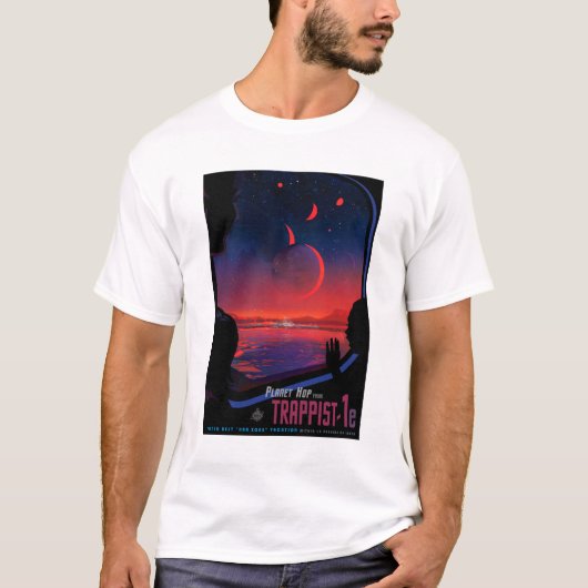 TRAPPIST-1 NASA未来像 Tシャツ (正面)