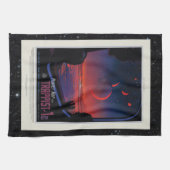 TRAPPIST-1 System Planet 1eレトロ宇宙観光広告 キッチンタオル (横)