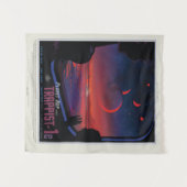 TRAPPIST-1e小型 タペストリー (正面(横))