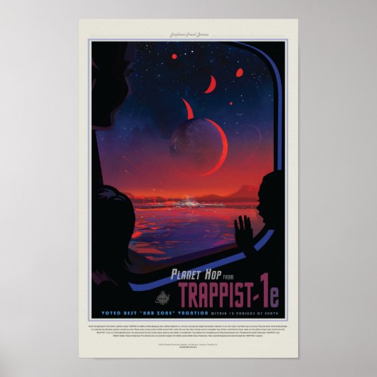 TRAPPIST-1e Exoplanet ポスター (正面)