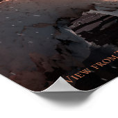 Trappist-1f Exoplanetからのビュー ポスター (角)