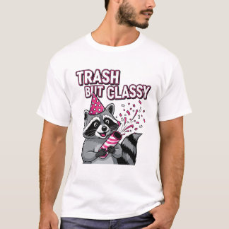 Trash But Classy – Party Raccoon Holiday Edition Tシャツ